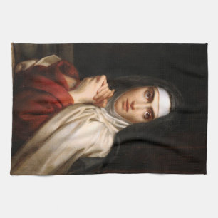 Saint Teresa of Avila Reformer and Teacher of Pray Kitchen Towel