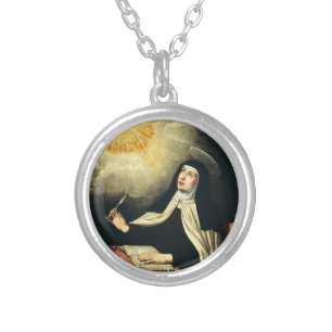 Saint Teresa of Avila Silver Plated Necklace