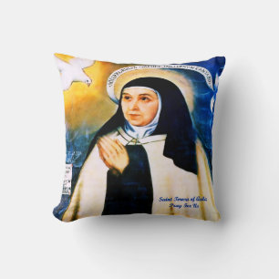 Saint Teresa of Avila Throw Pillow