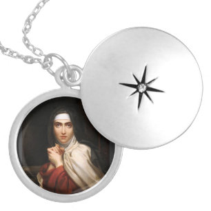 Saint Teresa of Jesus Locket Necklace
