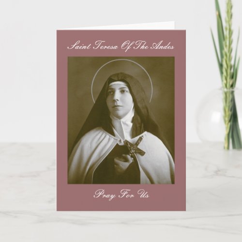 SAINT TERESA OF THE ANDES CARD