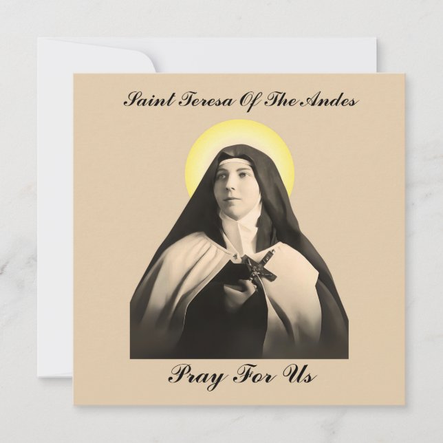 SAINT TERESA OF THE ANDES INVITATION (Front)