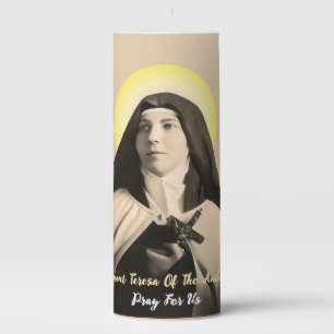 SAINT TERESA OF THE ANDES PILLAR CANDLE