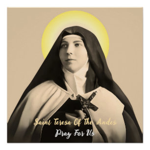 SAINT TERESA OF THE ANDES POSTER