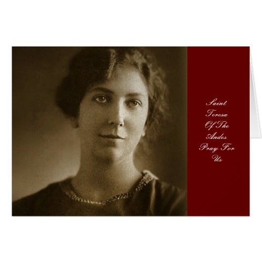 SAINT TERESA OF THE ANDES PRAY FOR US (Front Horizontal)