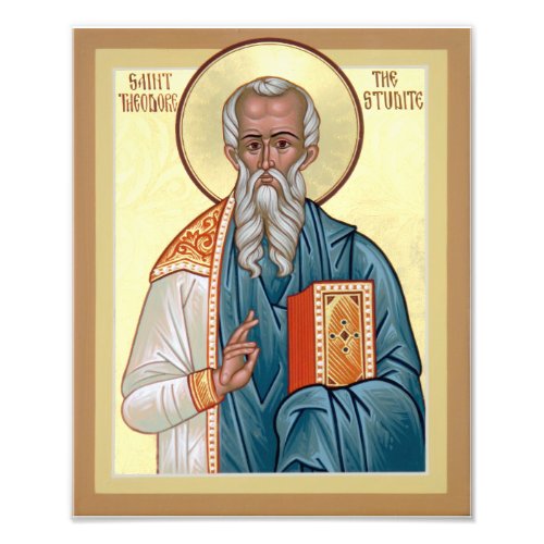 Saint Theodore the Studite Icon Photo Print