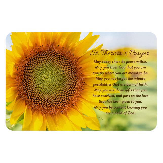 Saint Theresa's Prayer Magnet (Horizontal)