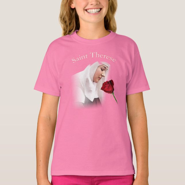 Saint Therese Girls T-Shirt (Front)