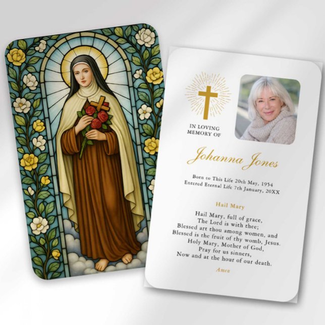 Saint Therese of Lisieux Bereavement Sympathy Card (Creator Uploaded)