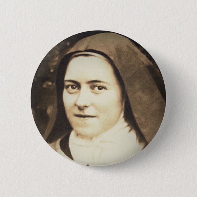 SAINT THERESE OF LISIEUX BUTTON (Front)