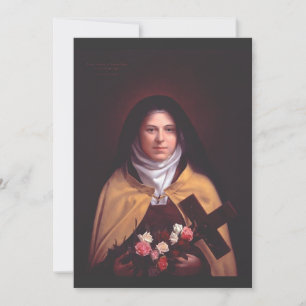 Saint Therese of Lisieux Holiday Card
