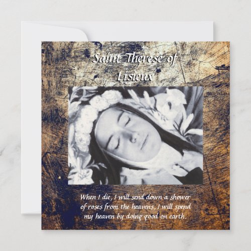 Saint Therese of Lisieux Holiday Card