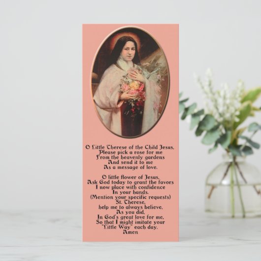 Saint Thérèse of Lisieux Holy Card (Standing Front)