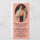 Saint Thérèse of Lisieux Holy Card (Front)