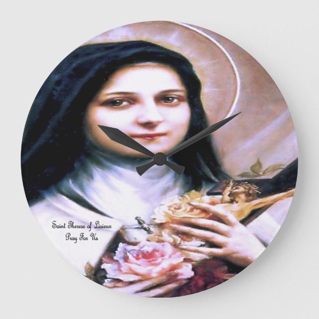 Saint Therese of Lisieux Large Clock (Front)