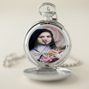 Saint Therese of Lisieux Pocket Watch
