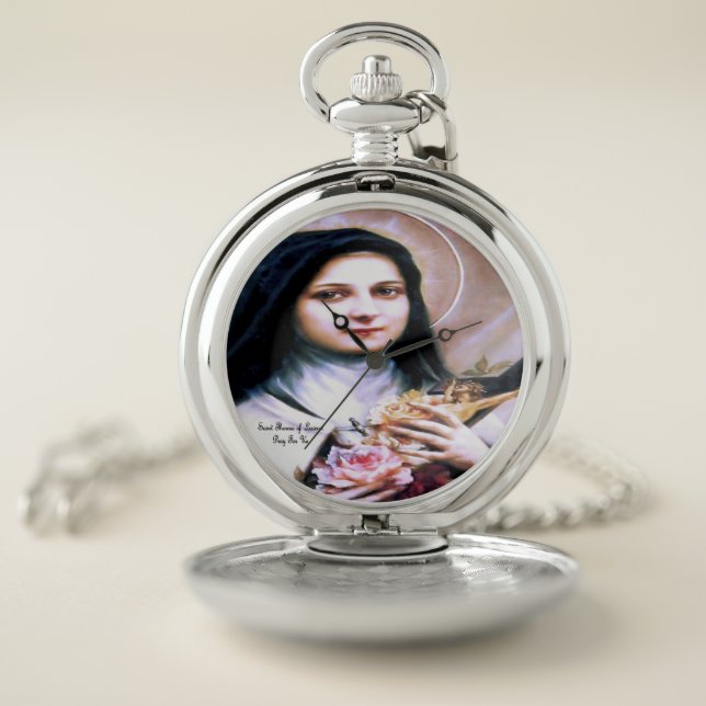 Saint Therese of Lisieux Pocket Watch (Inside)