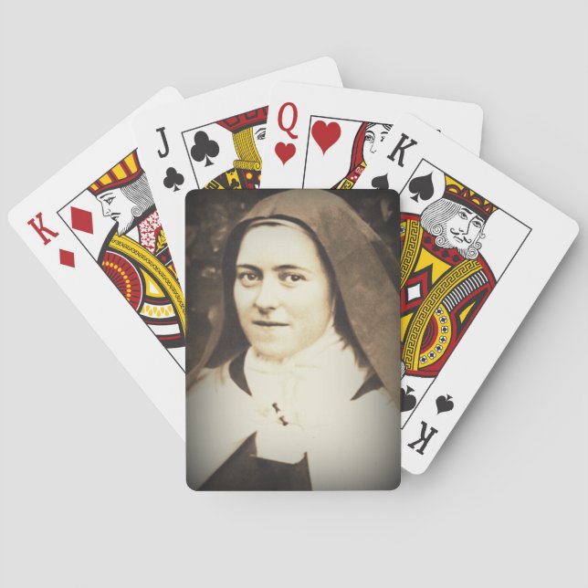 SAINT THERESE OF LISIEUX POKER CARDS (Back)