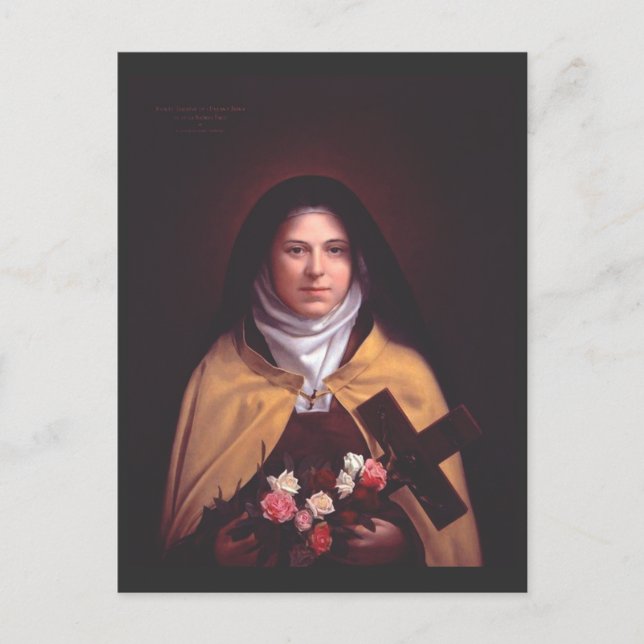 Saint Therese of Lisieux Postcard (Front)