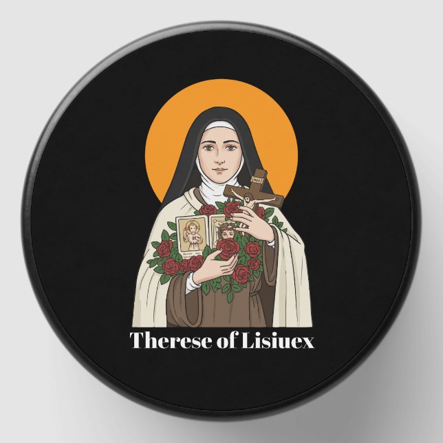 Saint Thérèse of Lisieux Religious Keepsake Mini Candle Favors (Front)