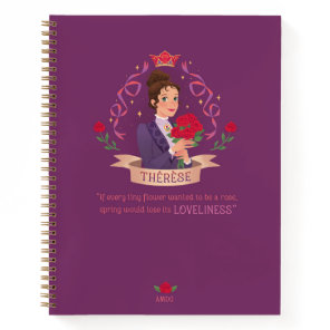 Saint Thérèse of Lisieux Spiral Notebook