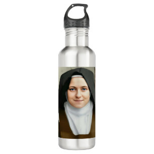 saint therese of lisieux stainless steel water bottle