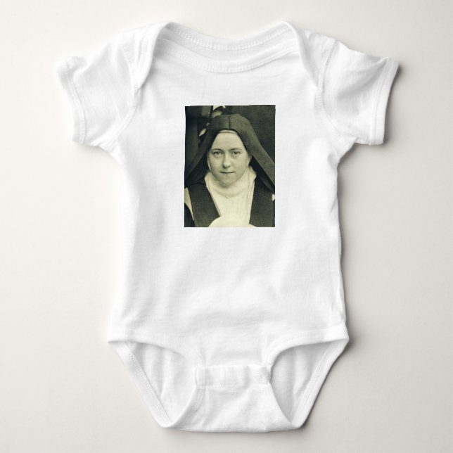Saint Therese of the Child Jesus and the Holy Face Baby Bodysuit (Front)