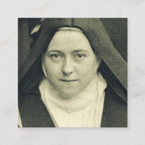 Saint Therese of the Child Jesus and the Holy Face Square Business Card