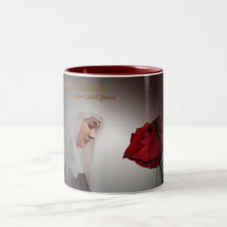 Saint Therese of the Child Jesus Two-Tone Coffee Mug