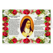 Saint Therese The Little Flower Of Jesus (Front Horizontal)
