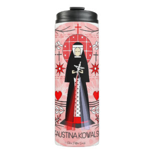 Saint Thermal Tumbler: St. Faustina Kowalska Thermal Tumbler