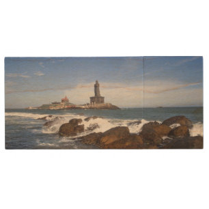 Saint Thiruvalluvar Statue   Tamil Nadu, India Wood Flash Drive