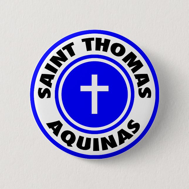 Saint Thomas Aquinas Button (Front)