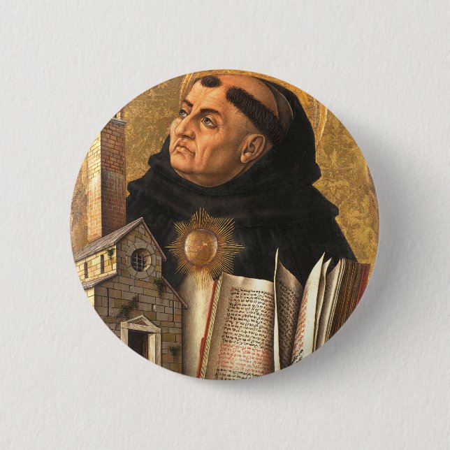Saint Thomas Aquinas Button (Front)
