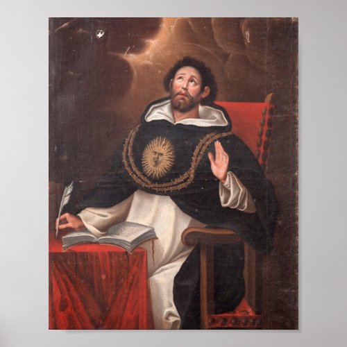 Saint Thomas Aquinas By Luis Munoz LaSource Poster