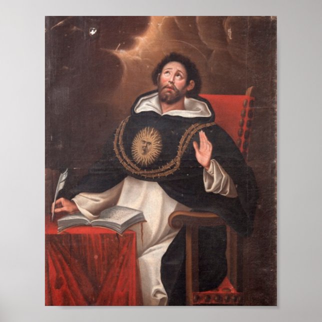 Saint Thomas Aquinas By Luis Munoz LaSource Poster (Front)
