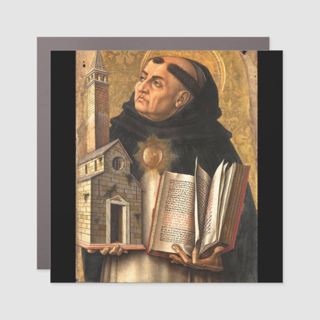 Saint Thomas Aquinas Car Magnet (Front)