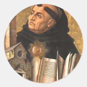 Saint Thomas Aquinas Classic Round Sticker