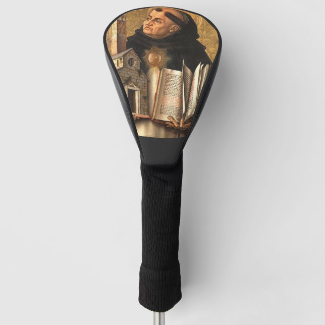 Saint Thomas Aquinas Doctor of Truth Golf Head Cover (Front)
