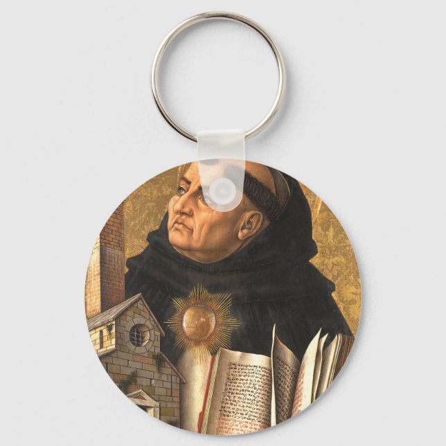 Saint Thomas Aquinas Keychain (Front)