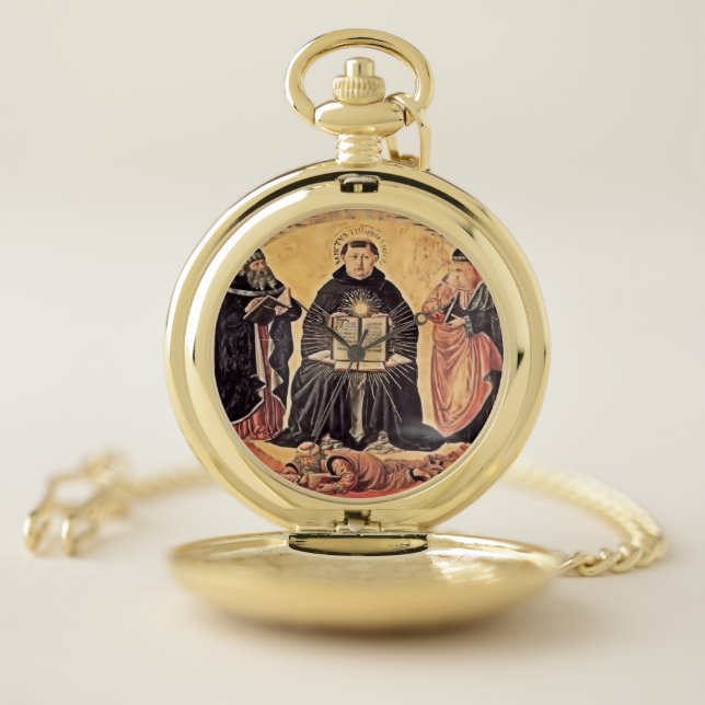 Saint Thomas Aquinas Pocket Watch (Inside)