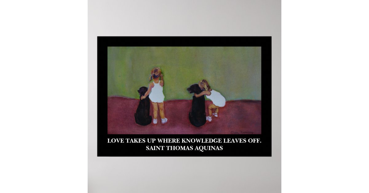 Saint Thomas Aquinas Quote - Poster | Zazzle.com