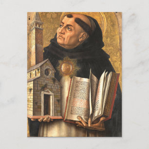 Saint Thomas Aquinas Theologian and Philosopher Postcard