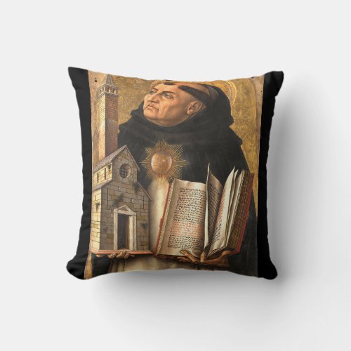 Saint Thomas Aquinas  Throw Pillow