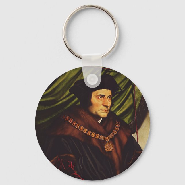 Saint Thomas More Conscience of the King Art Keychain (Front)