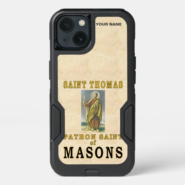 SAINT THOMAS (Patron Saint of Masons) Otterbox iPhone Case (Back)