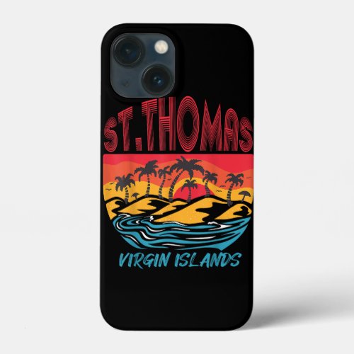 Saint Thomas Virgin Islands Surfing Beach Ocean Va iPhone 13 Mini Case