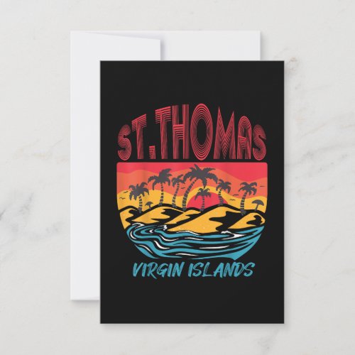 Saint Thomas Virgin Islands Surfing Beach Ocean Va Invitation