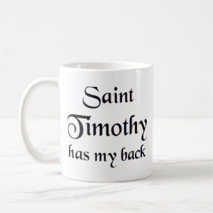 saint timothy coffee mug