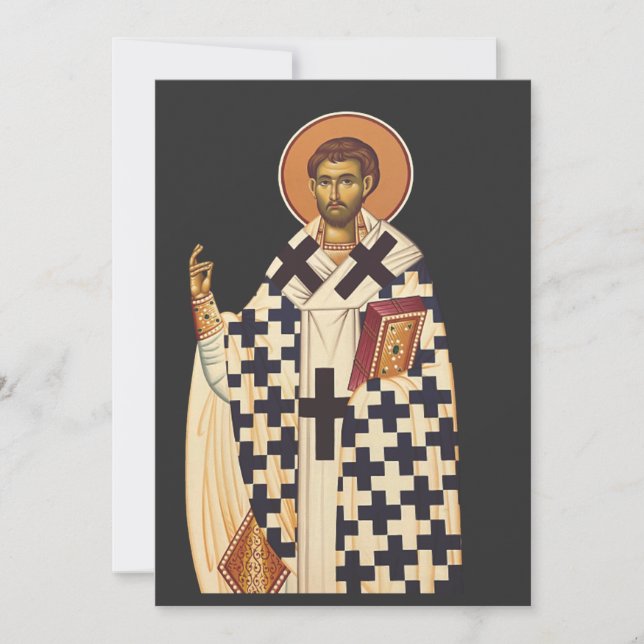 Saint Timothy the first Christian bishop of Ephes  Holiday Card (Front)